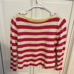 Juicy Couture Pink and White Striped Sweater